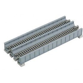 KATO 20-457 (N) Double-Track Plate Girder Bridge -- 7-13/32" 186mm (gray)
