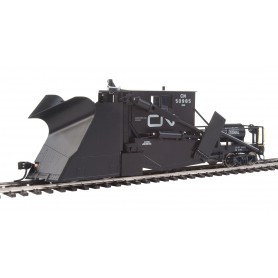 Walthers PROTO 110117 (HO) Jordan Spreader - Canadian National 50985 (black, Noodle Logo)