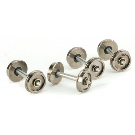 Walthers PROTO 2305 (HO) 36" Turned Metal RP-25 Wheelsets -- With Metal Axles pkg(100)
