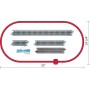 KATO 106-0021 (N) M1 Basic Oval Track Set, ES44 CSX, Freight Cars and Power Pack, 120V