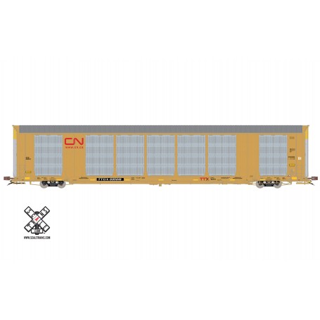 ScaleTrains Rivet Counter (HO) Gunderson Multi-Max Autorack, Canadian National/Red Logo/TTGX (R2)