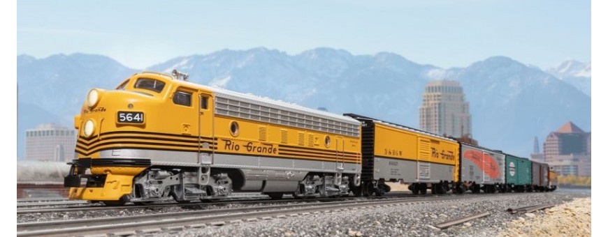 American locomotives and cars